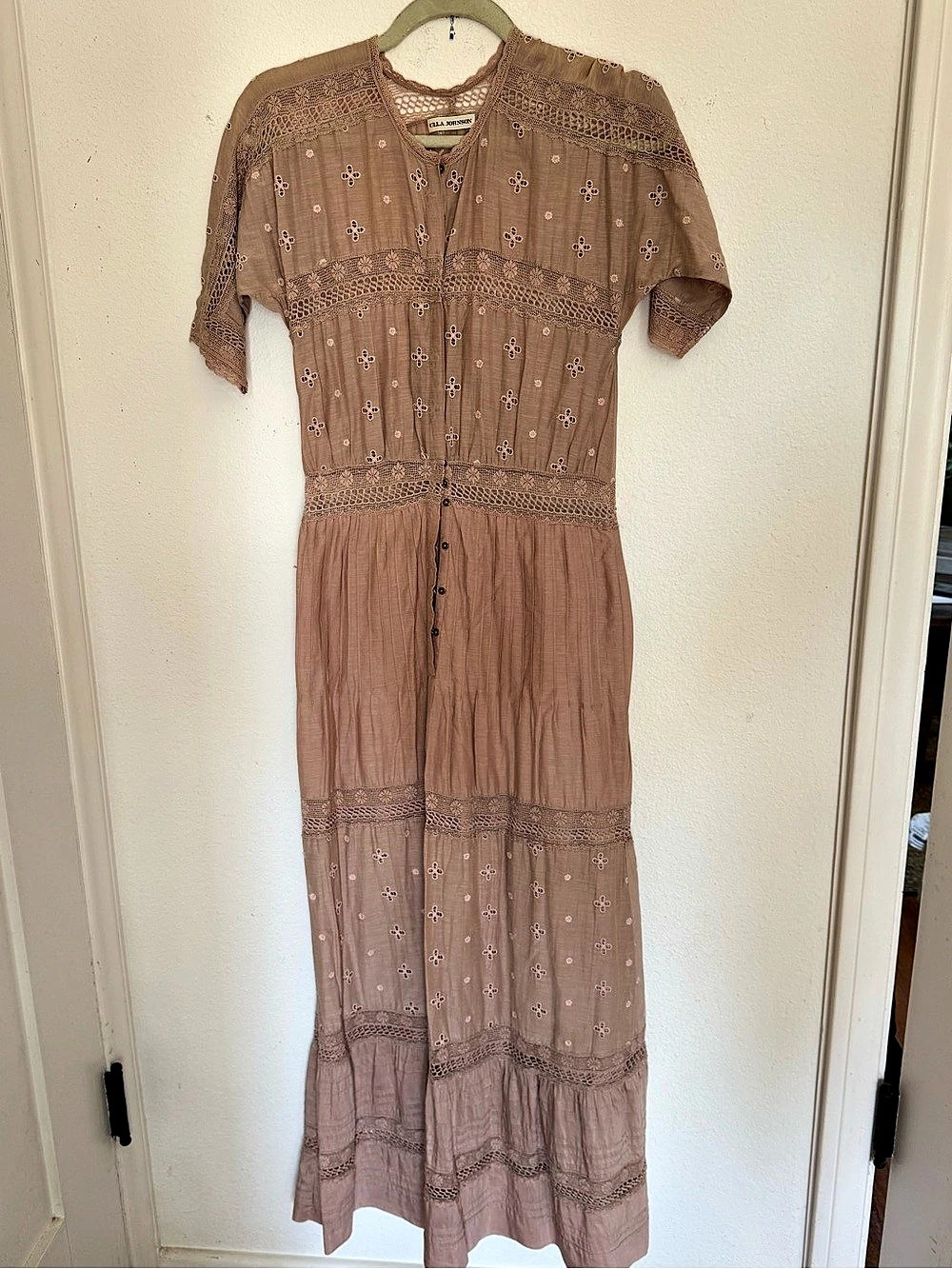 Ulla Johnson Maxi Dress Floral Rayon Cotton Size 4 Like New